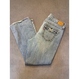 Vintage Y2K Levi’s 542 Low Rise Flare Jeans  Levis Light Blue Wash Med Length